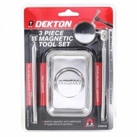 Set de 3 instrumente magnetice, oglinda-, magnet telescopic, vas magnetic, Dekton DT60730
